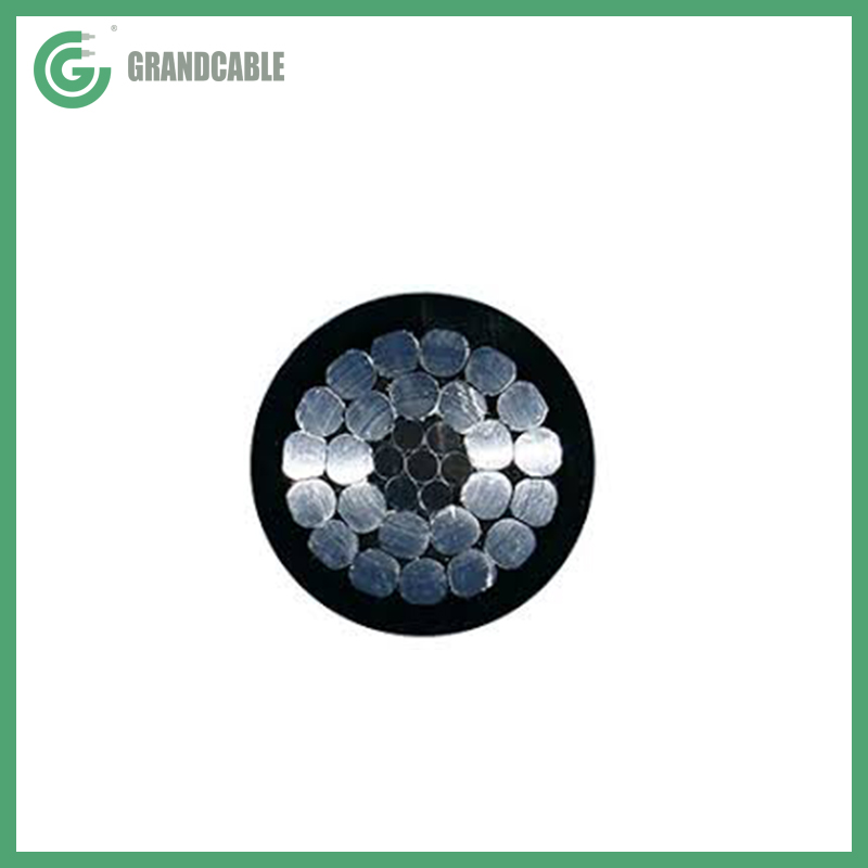 Covered Line Wire ACSR Conductor #3AWG 6/1 Strands Swallow XLPE Or PE Insulated Cable